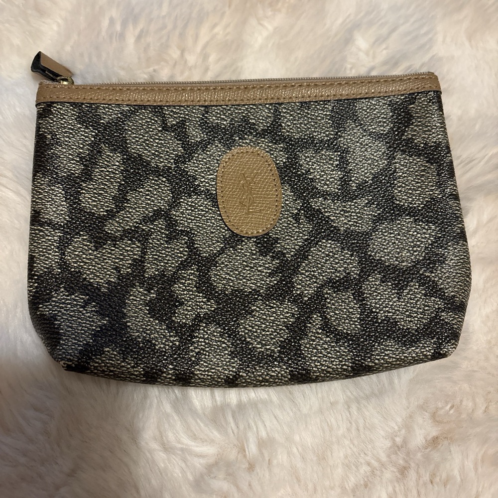 YSL Cosmetic Pouch Giraffe Print